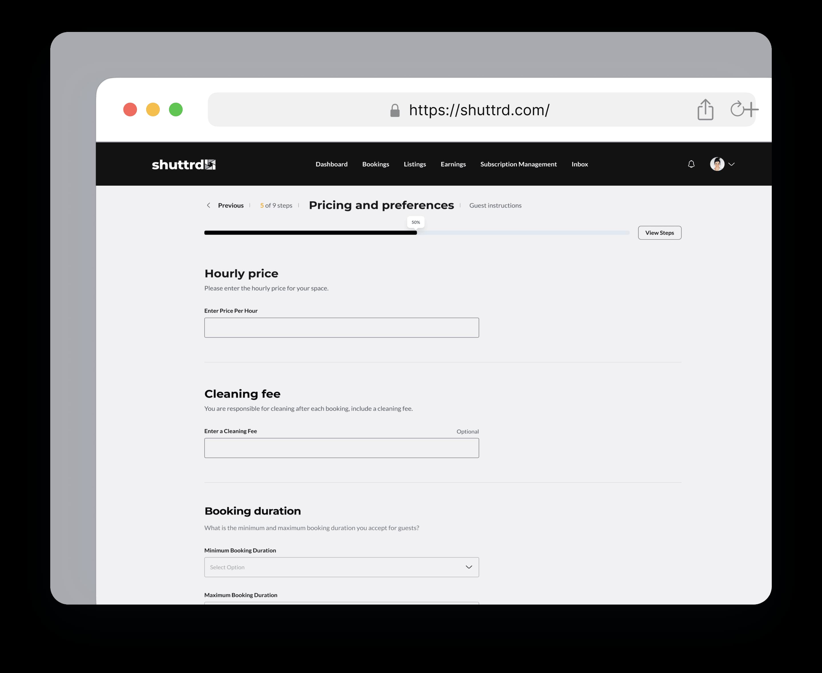 Set pricing and preferences
